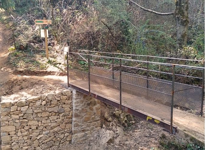 Une nouvelle passerelle sur le GR®65 – chemin de Compostelle 